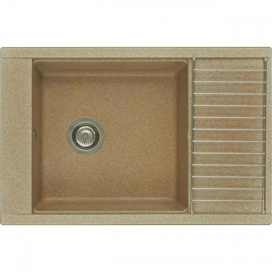 Мойка для кухни Делия 78 787x516x218 мм, прямоуг. с крылом, песочный