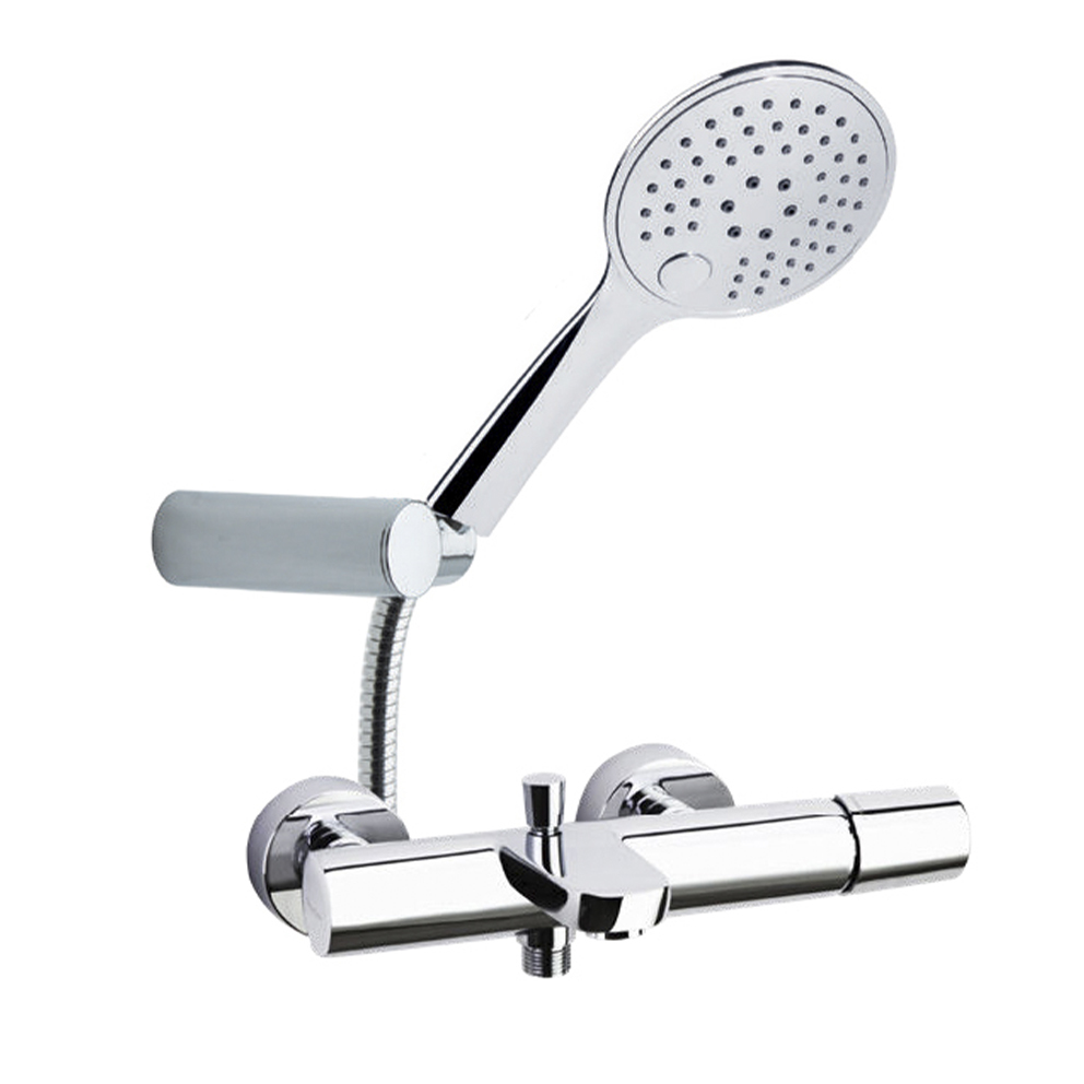 Смеситель для ванны наружнего монтажа однорычажный с душевым комплектом TZAR 340501TR