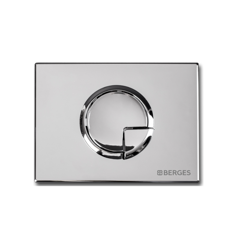 Кнопка  для инсталляции NOVUM  R3, хром глянец, BERGES