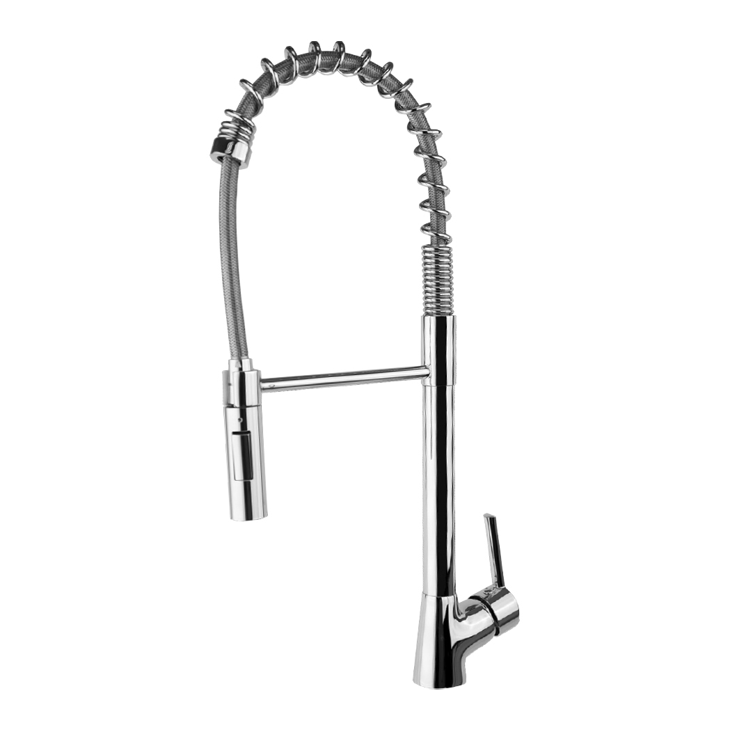 Смеситель высокий для кухни профессиональный с гибким шлангом и поворотным изливом KITCHEN 386501MD