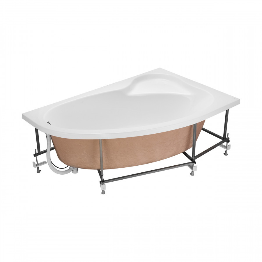 ЭДЕРА Ванна акриловая 170х100 см., правая, без монтажного комплекта, САНТЕК