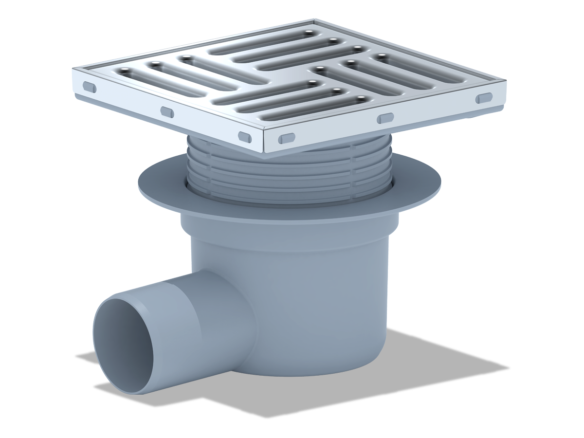 Трап гориз. 50 рег. с реш.15х15 металл. сухой ANI PLAST