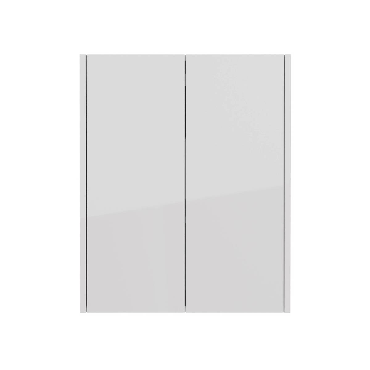 Шкаф Lemark COMBI 60 см подвесной, 2-х дверный, цвет корпуса, фасада: Белый глянец