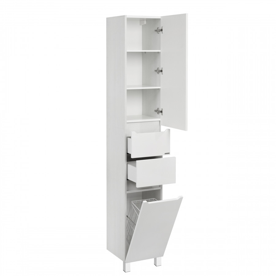 Шкаф-колонна ДАКОТА 34, напольная, бел.,выб.дерево