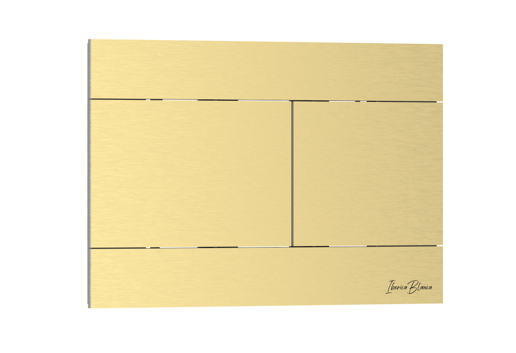 Комплект 2в1 IBERICA BLANCA инсталляция SILENCIO MINI, кнопка смыва INOX-R золото матовое (IB.001М.015.03)