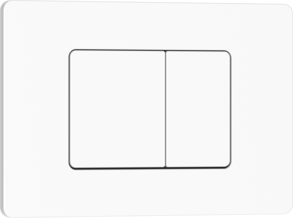 Кнопка смыва IBERICA BLANCA INOX-C нержавеющая сталь, белый матовый (IB.B011.001.000)