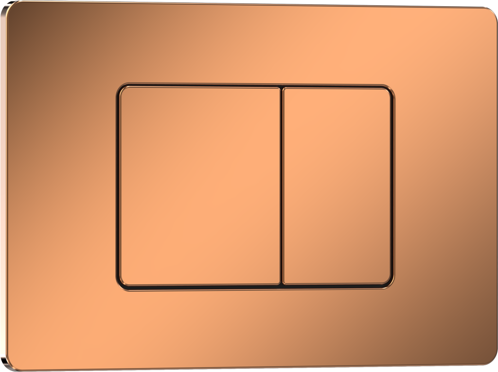 Кнопка смыва IBERICA BLANCA INOX-C нержавеющая сталь, розовое золото глянцевое (IB.B011.004.001)