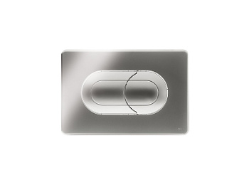 640084 Панель пневм. двойная SALINA, пластик, хром глянцевый, OLI