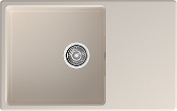 GRANFEST Мойка URBAN 678L  1-чаша+крыло 780*490мм белый арт.GF-UR-