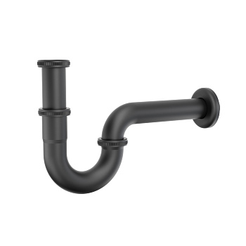 SHINKU Сифон для раковины, черный, TOKITO