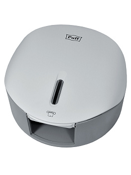 Диспенсер для туалетной бумаги Рuff-7145, белый, с замком, ABS-пластик