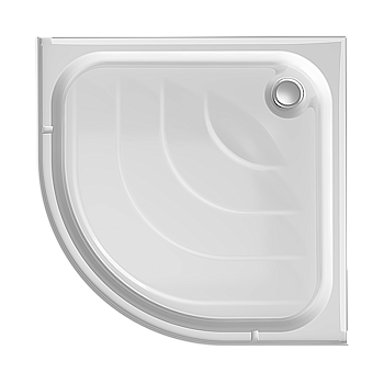 Душевой поддон ALEX BAITLER AB9017D-1 четверть круга белый 