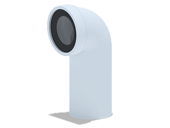 Труба фановая АНИ Пласт W9220 110 мм 90 градусов