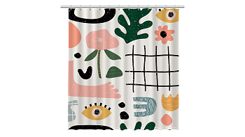 Штора для ванной Fixsen Summer FX-2506