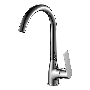 RS27 Смеситель для кухни, выс.пов.излив 210мм, р/ОД, хром, ROS, RS27-23