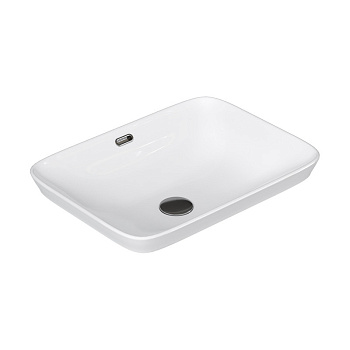 Раковина мебельная EQUIL полувкладная белая (Е408D)