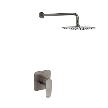 Встраиваемая душевая система с тропическим душем ALEXIA K3618012NC никель брашированный