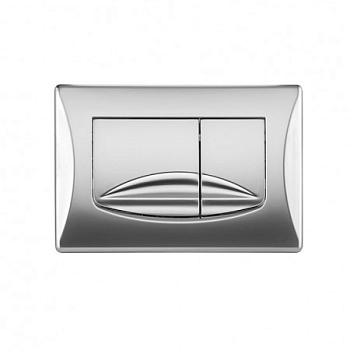 638506 Панель механ. двойная RIVER DUAL, пластик, хром матовый, OLI