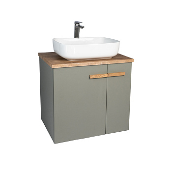 Тумба под раковину VIANT МЮНХЕН 60 подвесная хаки (VMUN60NH-T2STP)