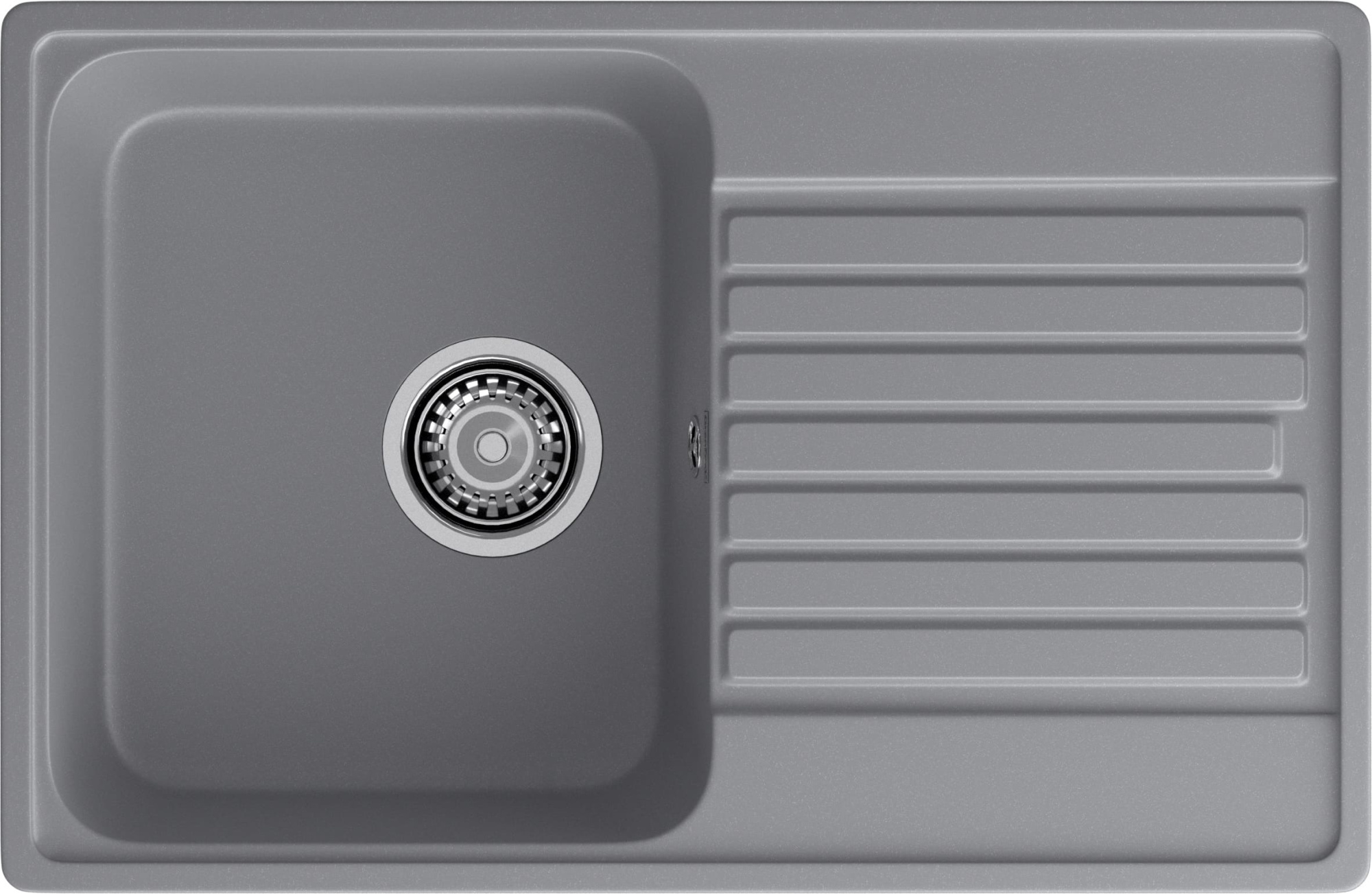 GranFest QUARZ (ECO-78) Мойка чаша+кр 740*480 (темно-серый)