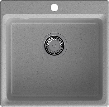 GRANFEST Мойка композит LEVEL, GF-LV-510, чаша 510*500, серый