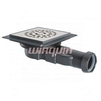 Venisio Compact трап под плитку. Силикон. мембр., D90 мм, вых. D40/43 мм, высота под полом 40 WIRQUI