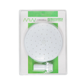 MIRWELL Душ верхний без подсветки 150мм, в блистере