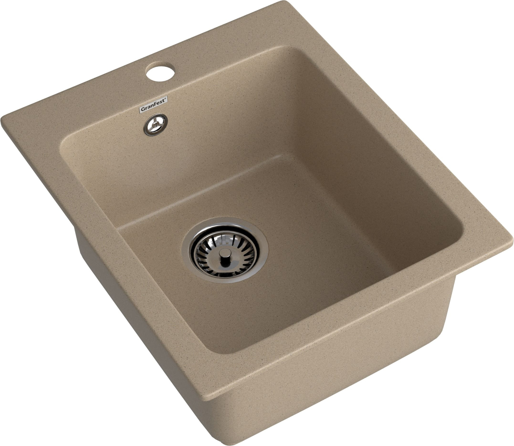 GRANFEST Мойка композит PRACTIK  GF-P--505  1-чаш. 427*505 мм  песок арт.GF-