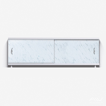 КЛАССИК Экран для ванны 150 см, полистирол,(серые облака-019), ALAVANN