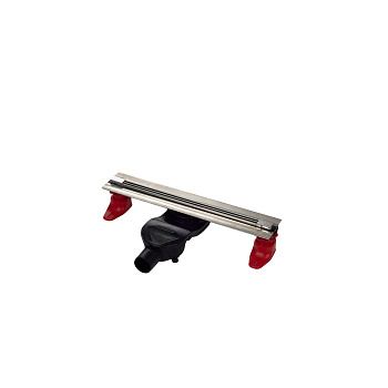 Желоб водосток SUPER Slim 400, матовый хром, S-сифон D50 H60 боковой, BERGES