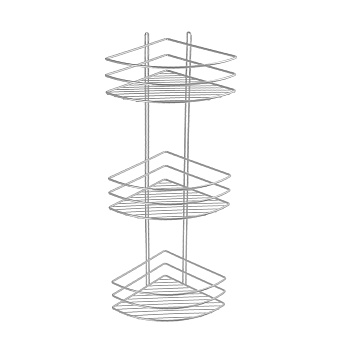 Полка угловая трехэтажная серый Fixsen FX-710-3