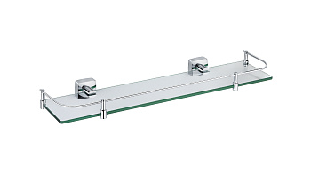 Полка стеклянная с ограничителем FIXSEN Kvadro (FX-61303B)