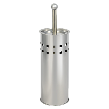Ершик туалетный напольный металлический "Solinne", 1090С, хром, 13х40х13 см