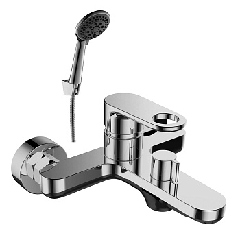 RS33 Смеситель для ванны, монолитный излив 195мм, р/ОД, хром, ROS, RS33-31