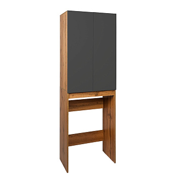 Шкаф для стиральной машины VIANT БОСТОН 65 напольный графит/дуб вотан (VBOS645G-SHSM)