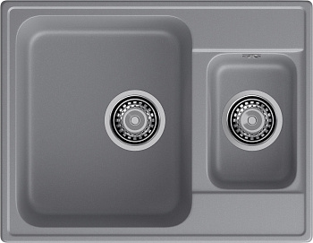 GranFest QUARZ (ECO-09) Мойка 1.5-чаш. 620*480 (темно-серый)