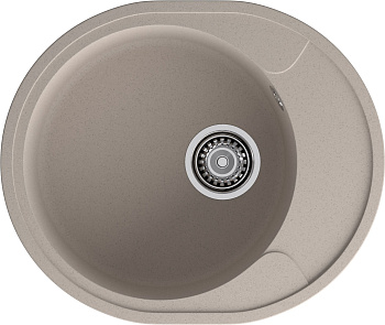 GRANFEST Мойка URBAN 857L  1-чаша+крыло 570*480мм песочный арт.GF-UR-