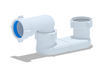 ANI Сифон для ванны 1 1/2", плоский, ANI PLAST