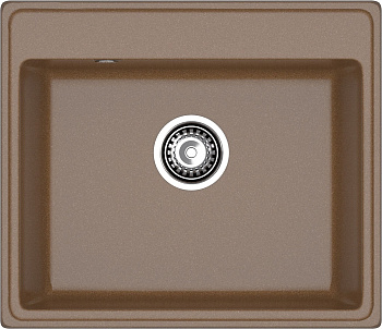 GRANFEST Мойка композит VERTEX, GF-V-580, чаша 580*500, терракот