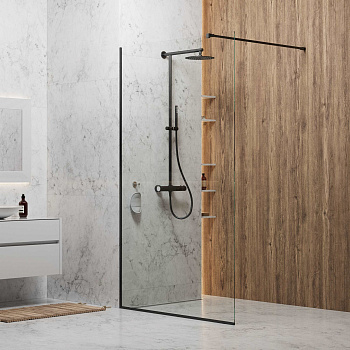 Душевая стенка SKY BLACK 1100, BERGES