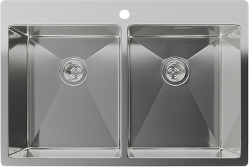 Rivelato Rinox 7450 2В Мойка нерж.сталь 2 чаши 740*500*200 мм арт.7450 2В