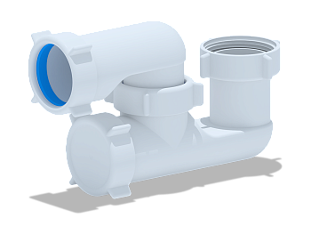 Сифон для ванны АНИ Пласт E200 1 1/2 дюйма 40 регулируемый без выпуска