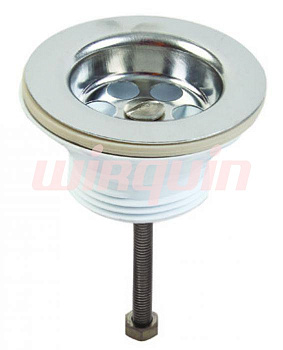 Выпуск с нержавеющей решеткой D63 мм.WIRQUIN