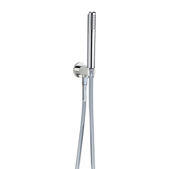 Душевая лейка с шлангом и настенным держателем круглая 3792