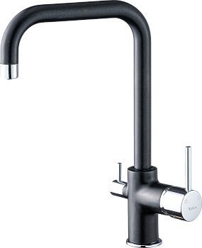 Смеситель для кухни RIVELATO Tovel с краном питьевой воды антрацит хром (9025208 antracite cromo)