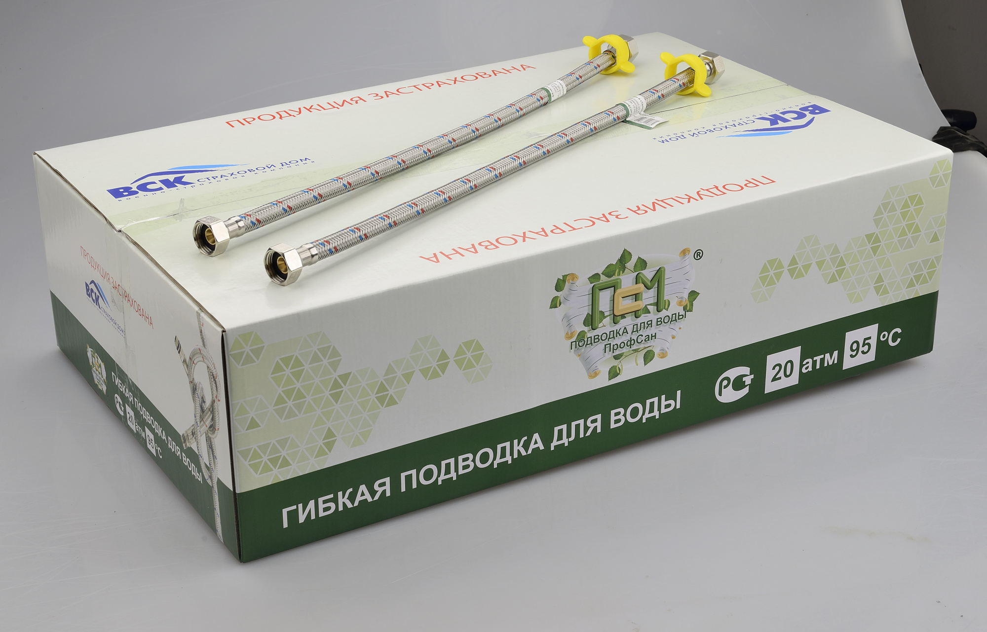 Подводка гибкая ПрофСан для воды 50 см гайка-гайка 1/2-1/2 PS-FF50