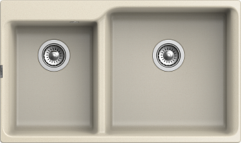 RIVELATO Мойка AXEL 90D  2-чаши 870*520мм beige scuro арт.