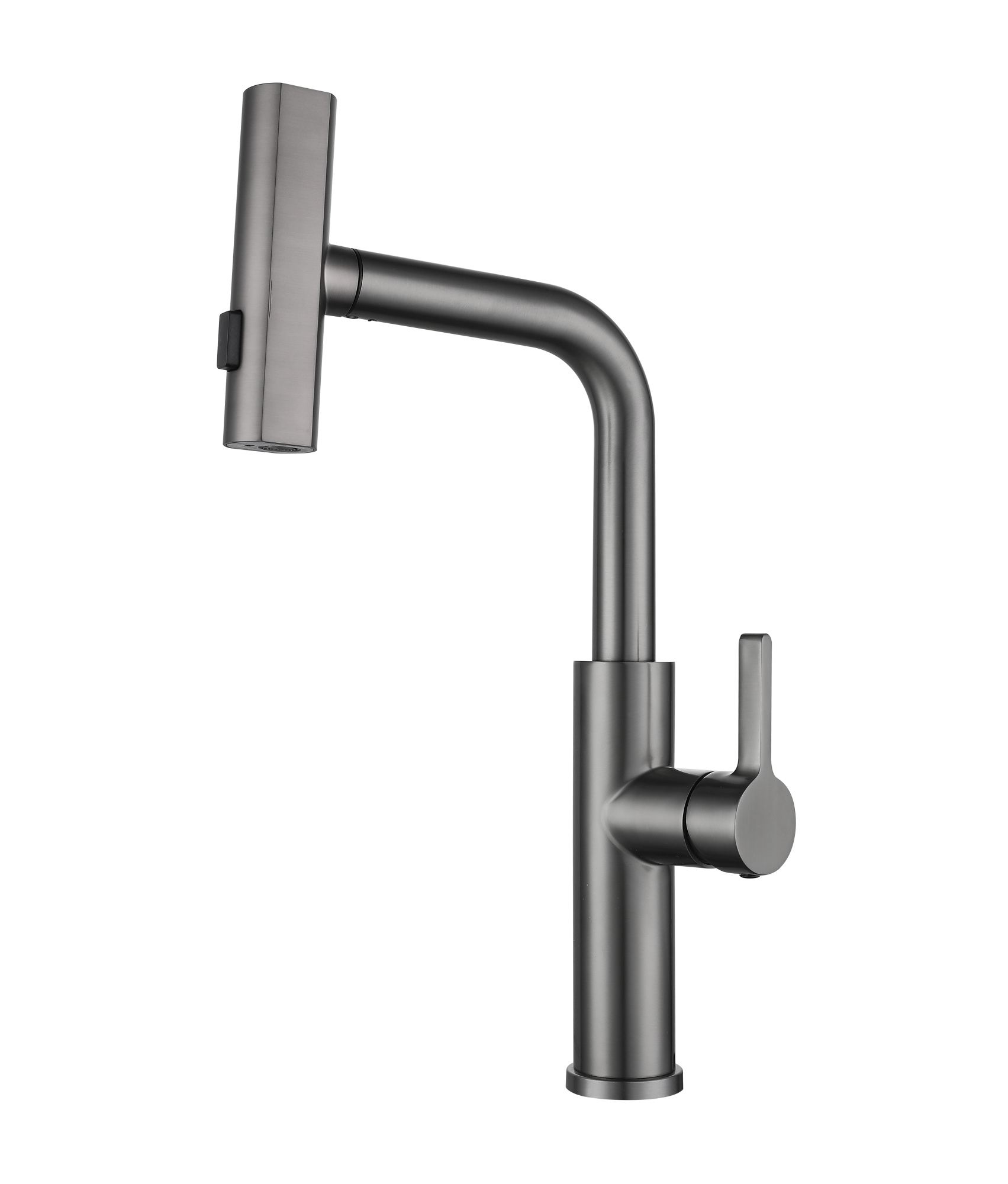 Смеситель для кухни ПРОФСАН ПСМ-308-96 STEEL AISI-304 с выдвижной лейкой тип См-МОЦБИвА графит