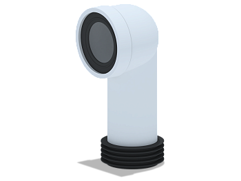 Труба фановая  110*90 град с гребенкой  , ANI PLAST