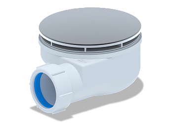 сифон для душевого поддона 1 1/2*90, h53мм,(вальцовка, ANI PLAST